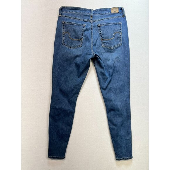 Levis Gold Signature Mid Rise Skinny Jeans Mens 32Wx30L Blue Denim Medium Wash - Picture 7 of 10